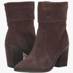 Blondo “Sinner” Waterproof Suede Ankle Boots in Java